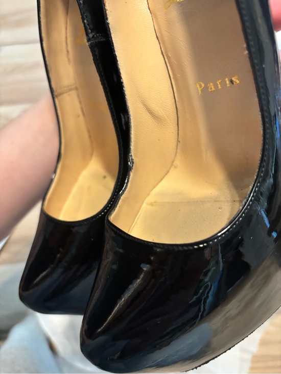 christian louboutin daffodile pumps black patent leather main image 3